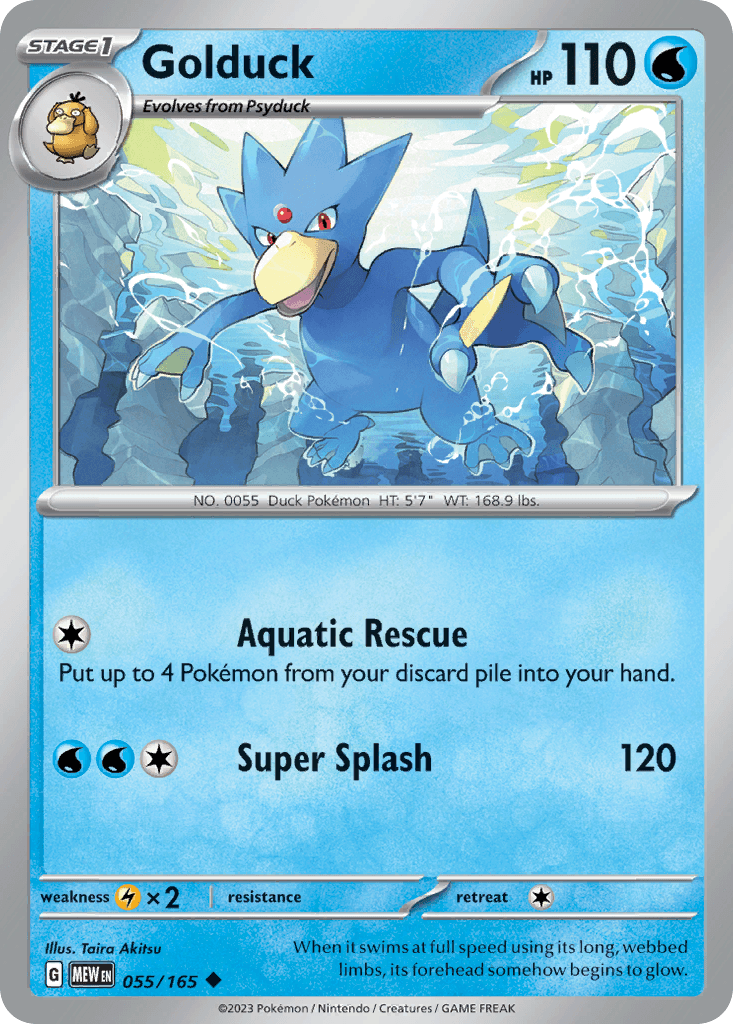 Golduck 151 card