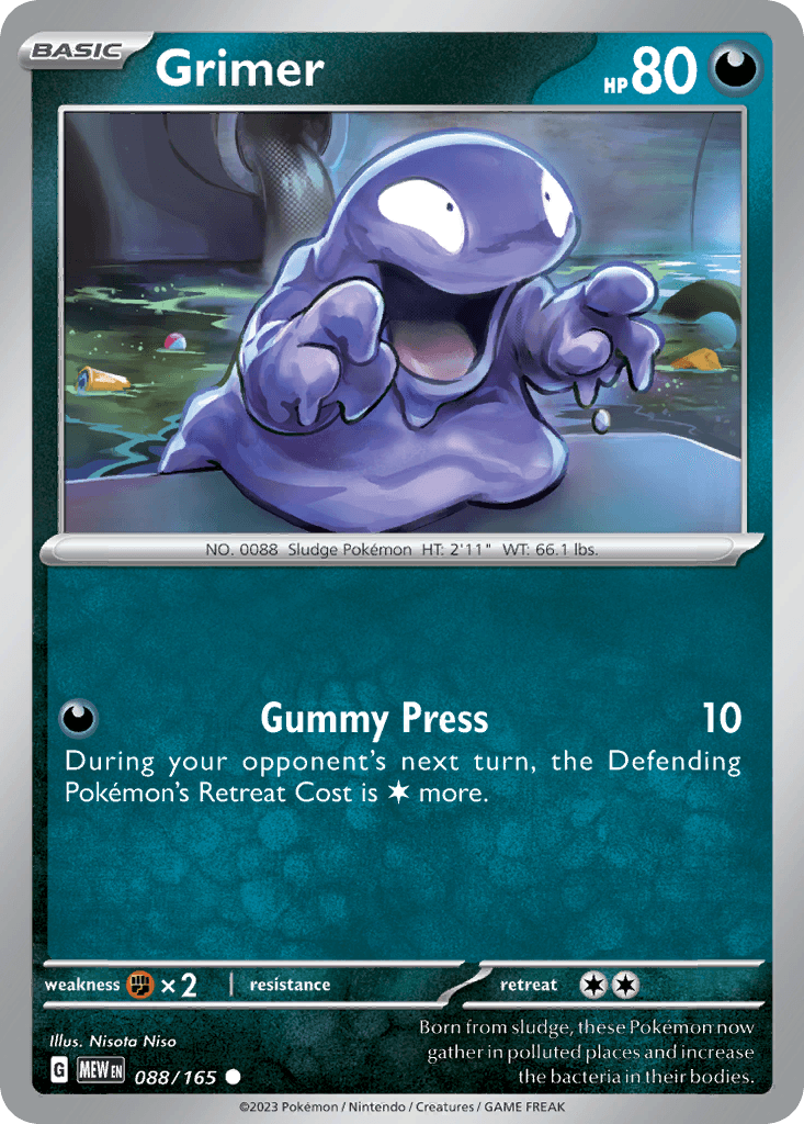 Grimer 151 card