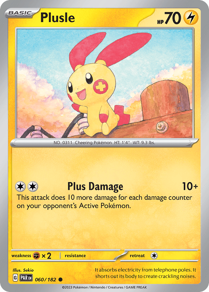 Plusle Paradox Rift card