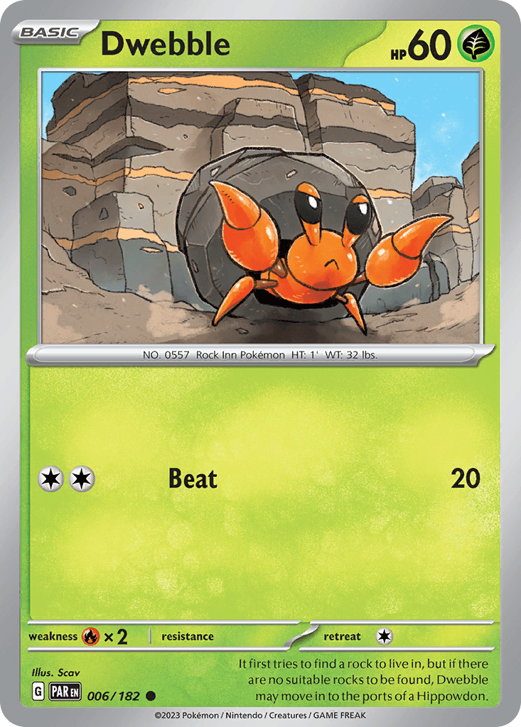 Dwebble Paradox Rift card