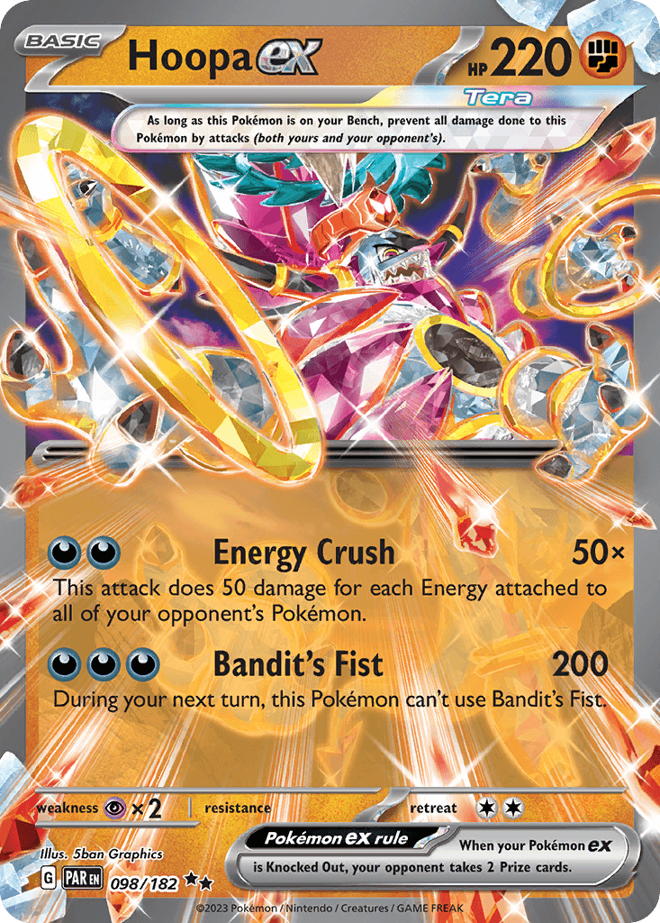 Hoopa ex Paradox Rift card