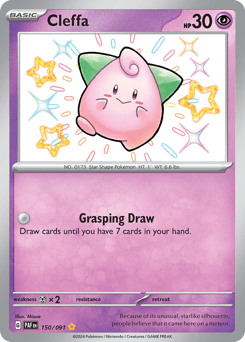 Cleffa Paldean Fates card
