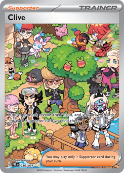Clive Paldean Fates card