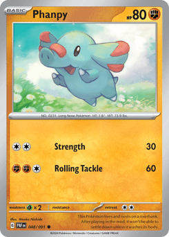 Phanpy Paldean Fates card