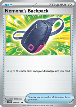 Nemona's Backpack Paldean Fates card