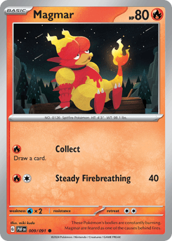 Magmar Paldean Fates card