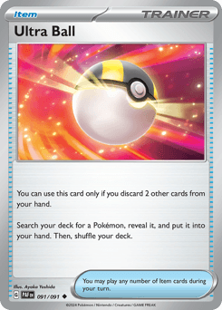 Ultra Ball Paldean Fates card