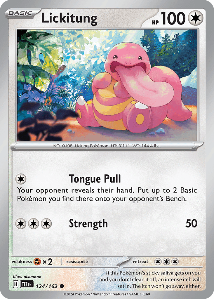Lickitung Temporal Forces card