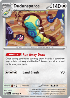 Dudunsparce Temporal Forces card