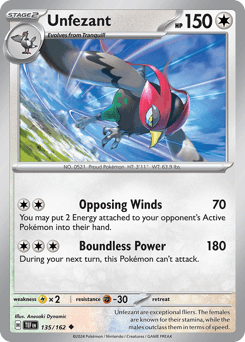 Unfezant Temporal Forces card