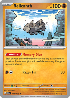 Relicanth Temporal Forces card