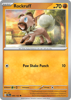 Rockruff Temporal Forces card