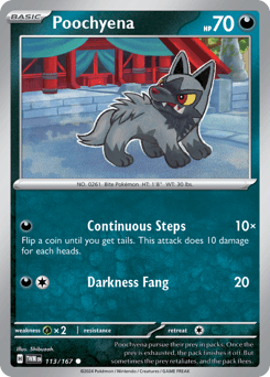 Poochyena Twilight Masquerade card