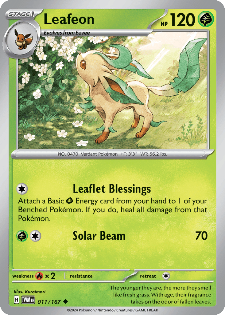 Leafeon Twilight Masquerade card