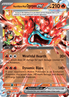 Hearthflame Mask Ogerpon ex Twilight Masquerade card