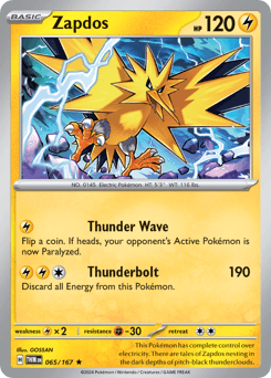 Zapdos Twilight Masquerade card