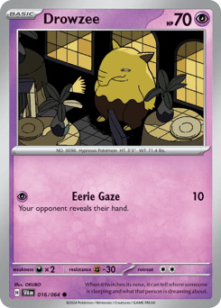 Drowzee Shrouded Fable card