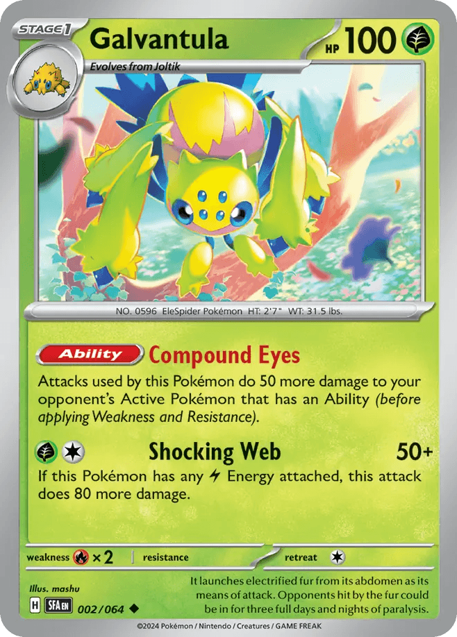 Galvantula Shrouded Fable card
