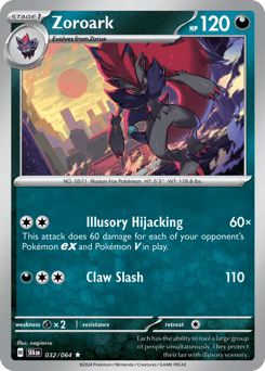 Zoroark Shrouded Fable card