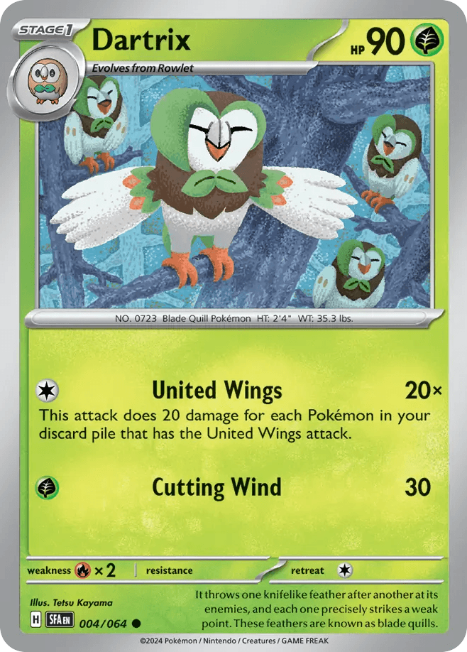 Dartrix Shrouded Fable card