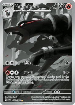 Houndoom Shrouded Fable card
