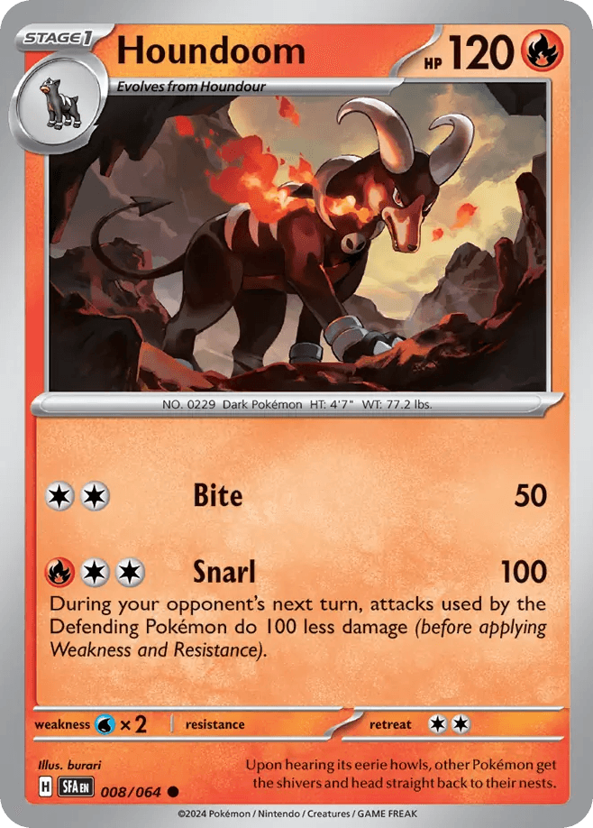 Houndoom Shrouded Fable card