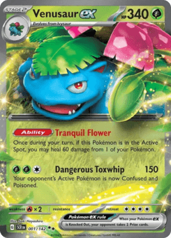 Venusaur ex Stellar Crown card