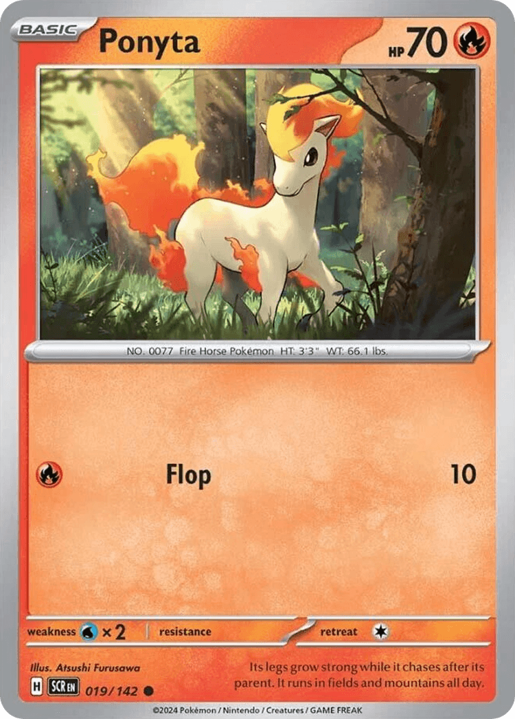 Ponyta Stellar Crown card