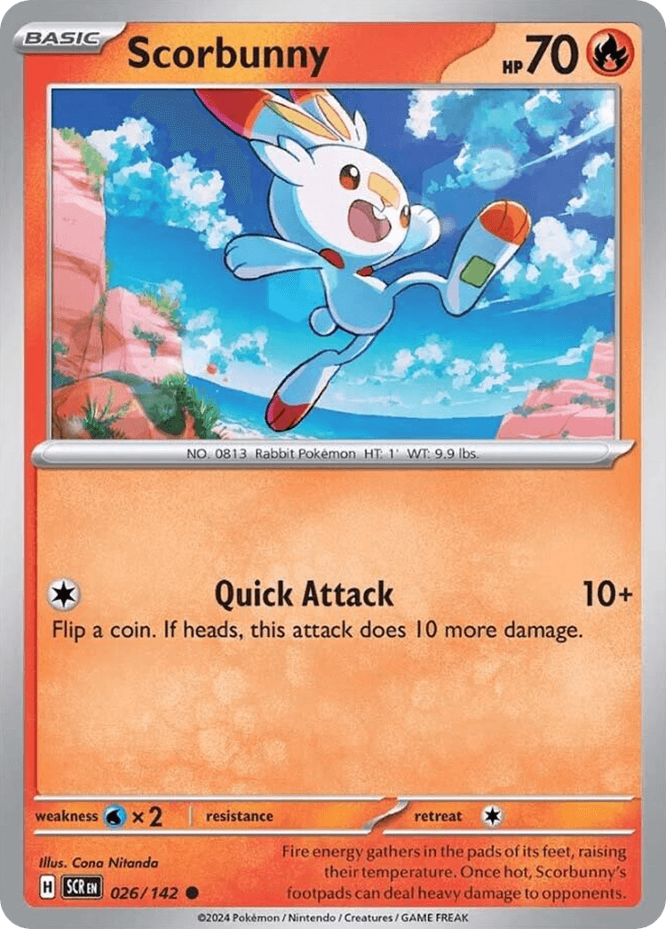 Scorbunny Stellar Crown card