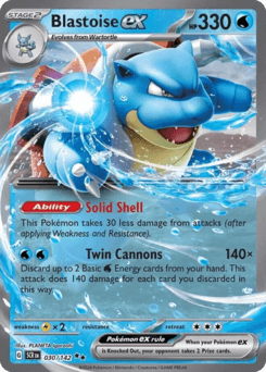 Blastoise ex Stellar Crown card
