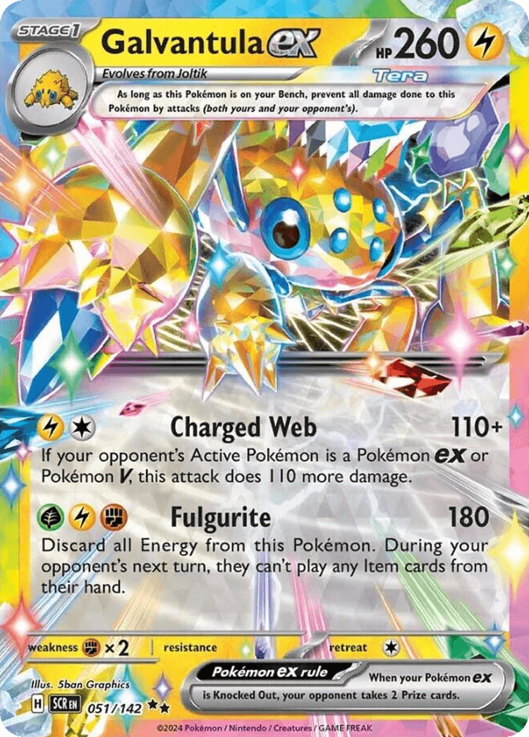 Galvantula ex Stellar Crown card