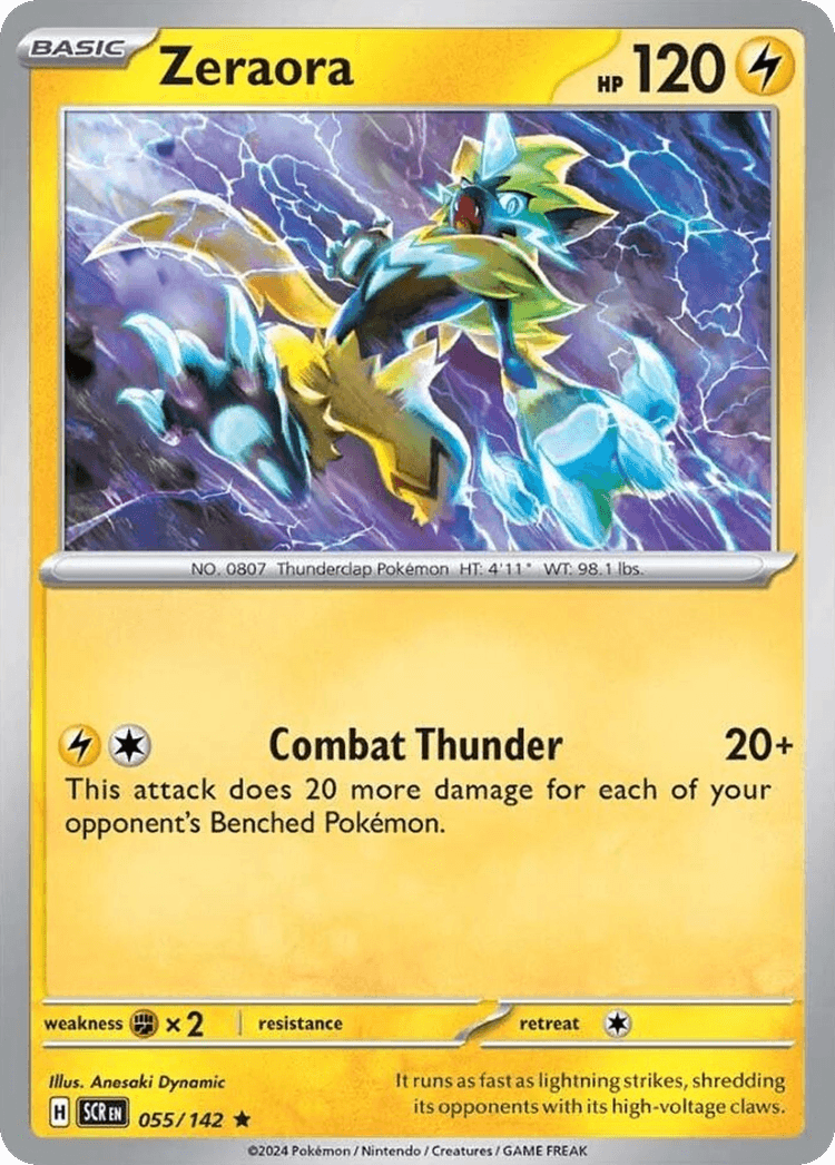 Zeraora Stellar Crown card