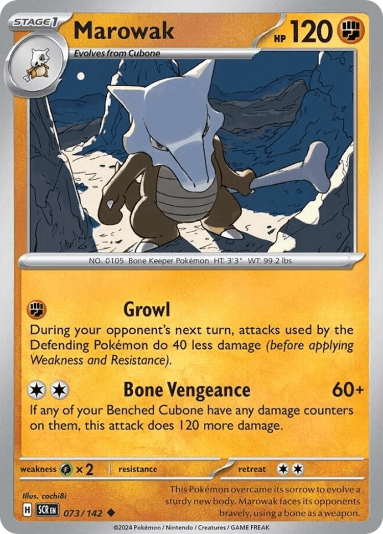 Marowak Stellar Crown card