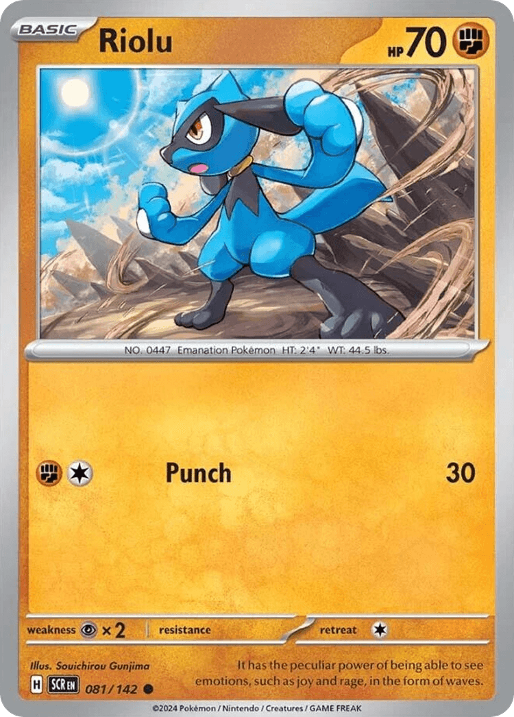 Riolu Stellar Crown card