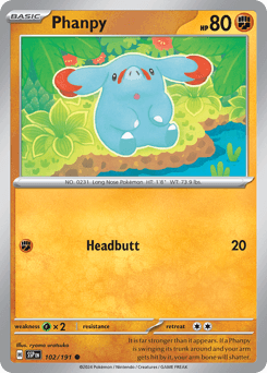 Phanpy Surging Sparks card