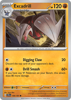 Excadrill Surging Sparks card