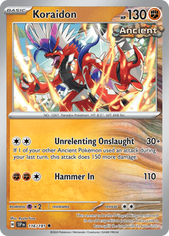 Koraidon Surging Sparks card
