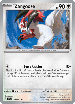 Zangoose Surging Sparks card