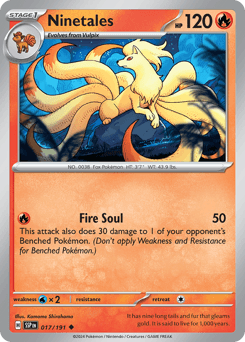 Ninetales Surging Sparks card