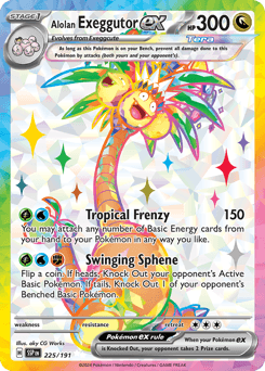 Alolan Exeggutor ex Surging Sparks card