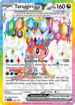 Tatsugiri ex Surging Sparks card