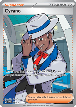 Cyrano Surging Sparks card