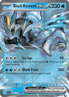 Black Kyurem ex Surging Sparks card