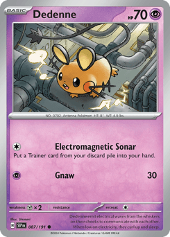 Dedenne Surging Sparks card