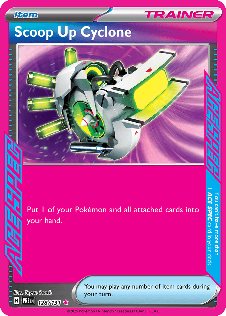 Scoop Up Cyclone Prismatic Evolutions card