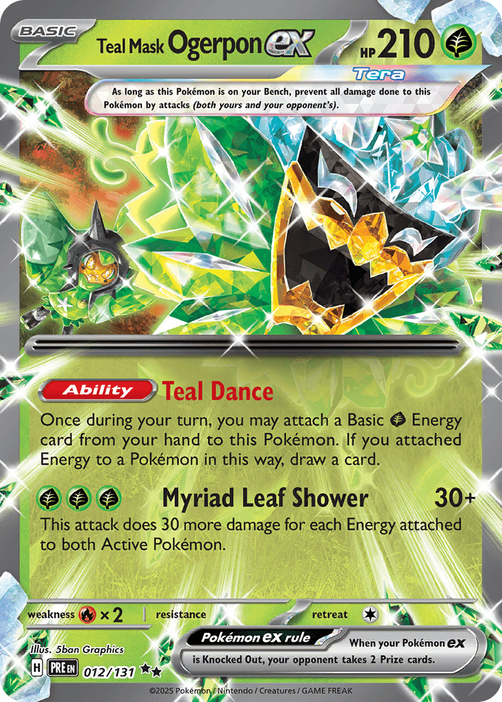 Teal Mask Ogerpon ex Prismatic Evolutions card