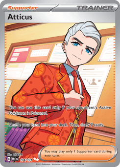 Atticus Prismatic Evolutions card