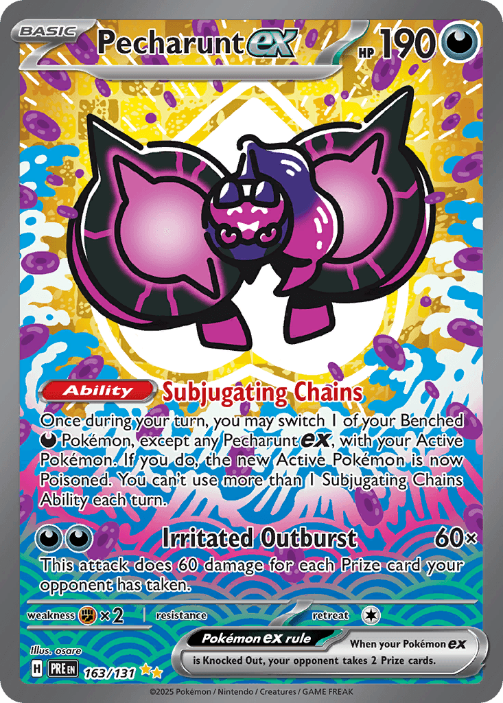 Pecharunt ex Prismatic Evolutions card