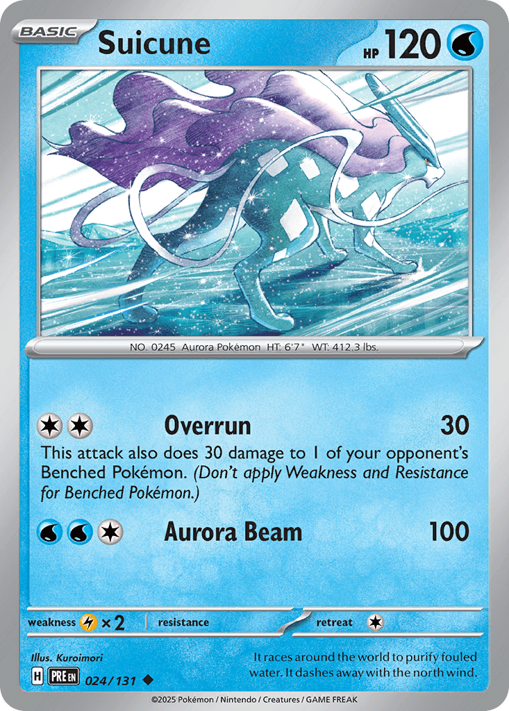 Suicune Prismatic Evolutions card