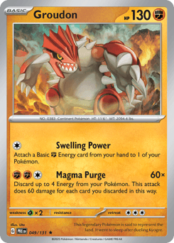 Groudon Prismatic Evolutions card